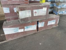 3no. Packs of Gryphonn Red Plain Concrete Slabs 450mm x 450mm x 35mm, 25no. Per Pack