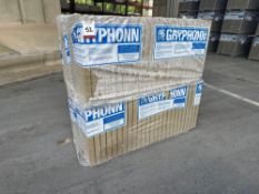 2no. Packs of Gryphonn Buff Riven Concrete Slabs 450mm x 450mm x 35mm, 25no. Per Pack