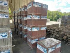 4no. Packs of Gryphonn Red Riven Concrete Slabs 600mm x 600mm x 38mm, 25no. Per Pack