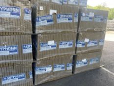 3no. Packs of Gryphonn Buff Riven Concrete Slabs 600mm x 600mm x 38mm, 25no. Per Pack