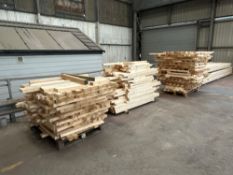 3no. Pallets of Various Size Softwood Timber Blocks as Lotted, Collection Location: Swansea,