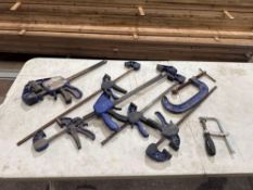 Quantity Of Various Clamps, Collection Location: Swansea, Collection for this Lot Must Take Place on