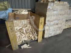 2no. Pallets of Various Softwood Timber Blocks as Lotted, Collection Location: Swansea, Collection