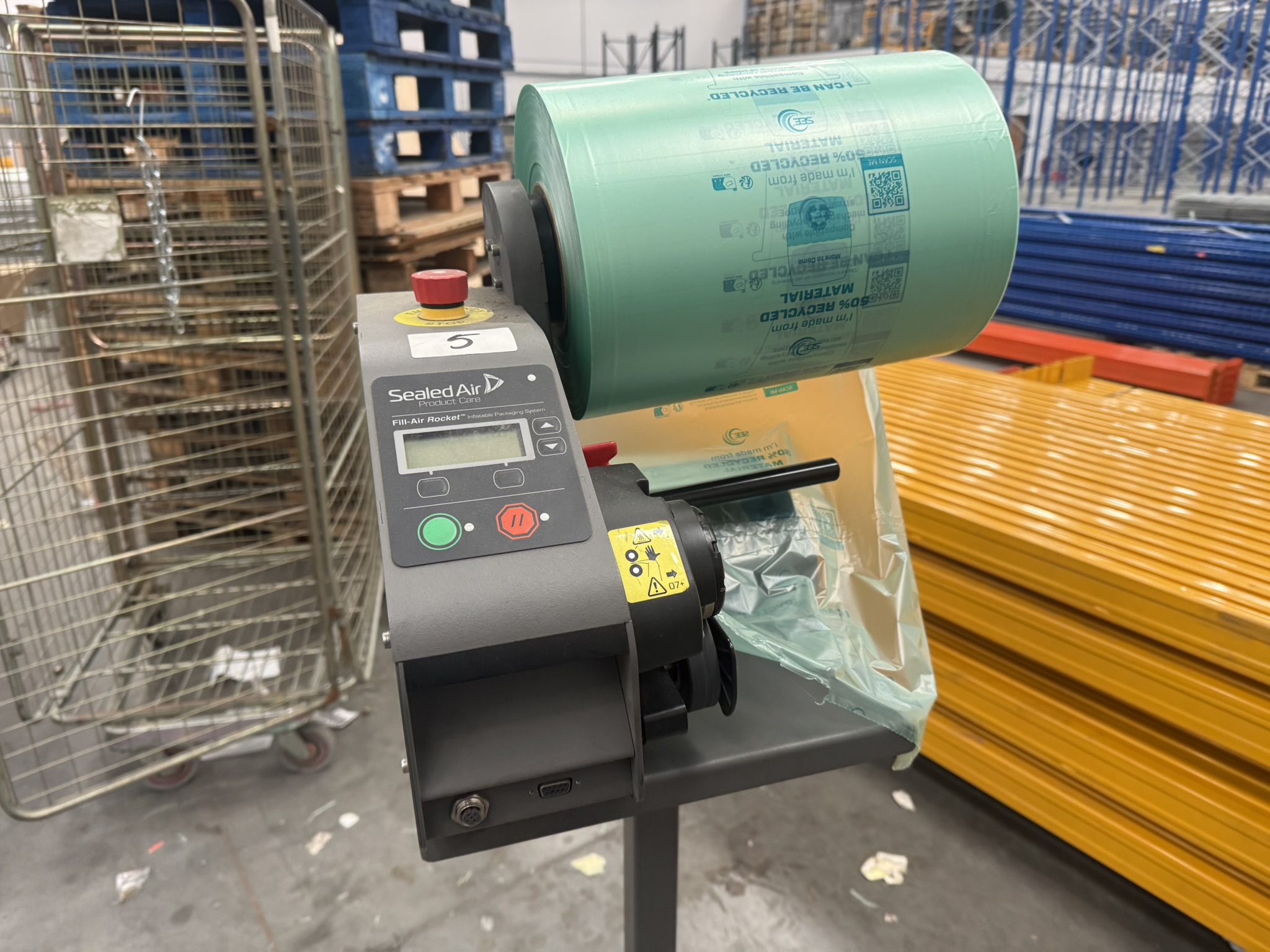 Sealey Air Fill-Air Rocket Mobile Inflatable Packaging System 240V ...