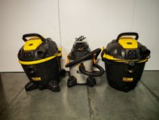 (3) Various wet/dry vacuum cleaners