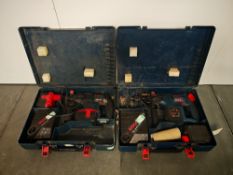 (2) Bosch SDS hammer drills