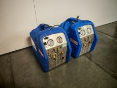 (2) Super Ego refrigerant recovery machines