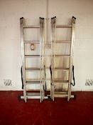 (2) Werner three-section aluminium ladders