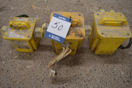 (3) Various 240/110 Transformers