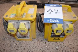 (2) Defender 3.0 KVA 240/110 Transformer