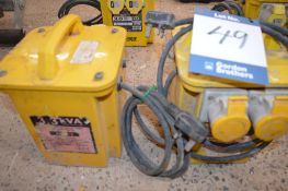 (2) 3.3 KVA 240/110 Transformer