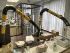 (2) Plymovent Laboratory Fume Extraction Tubes