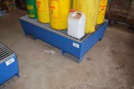(4) Steel Oil Drip Trays