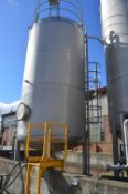 Rubert Sanderson & Sons Stainless Steel Cylindrical Storage Vessel