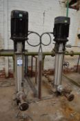 (2) Grundfos CRN Multi Stage Centrifugal Pump