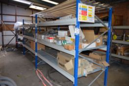 (3) Bays of Lightweight Boltless Steel Pallet Racking