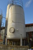 Rubert Sanderson & Sons Stainless Steel Cylindrical Storage Vessel