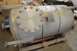 (2) Booker Wellman Floor Standing Stainless Steel Cylindrical Pressure Vessel