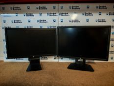 (2) HP PC Monitors