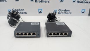 (2) TP-Link TL-SG105 Gigabit Desktop Switches