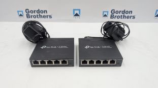 (2) TP-Link TL-SG105E Gigabit Desktop Switches