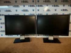 (2) Dell P2210t PC Monitors