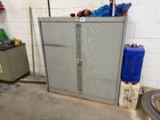(2) steel workshop cupboards and contents