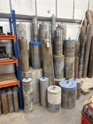 Quantity of various size core drill bits