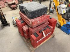 Quantity of Hilti accessories and boxes