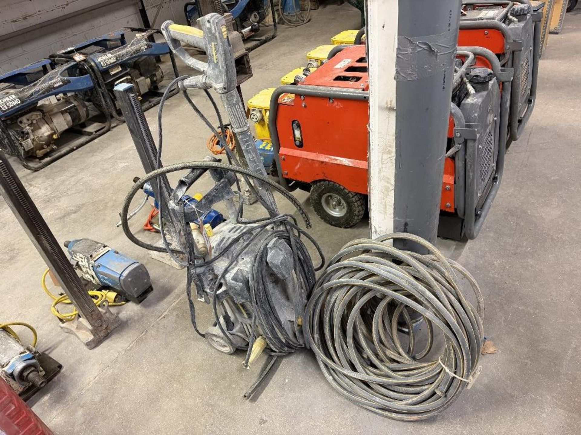 Karcher professional 110v pressure washer with additional hose - Image 4 of 4