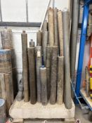 Quantity of core drill bits on concrete stand