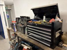 (3) various tool boxes and contents of hand tools
