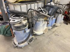 (3) Numatic wet and dry vacuum cleaner