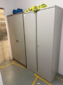 (4) Various workshop steel cupboards