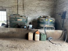 (2) Balmoral BRMV2600 2,600 litre oil tanks with handheld dispensing nozzle