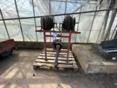 PTO-driven Pressure washer pump with 2 hose reels