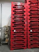 (50) metal fabricated foldable / stackable wire mesh stillages