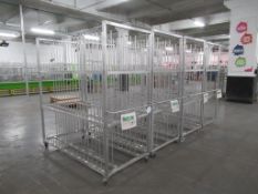 (4) Aluminium completed bike wheel product transport trollies