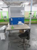 (4) Sub-assembly metal framed workstations