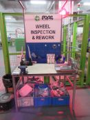 Wheel inspection & rework sub-assembly workstation