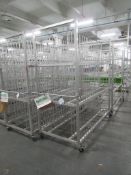 (4) Aluminium completed bike wheel product transport trollies