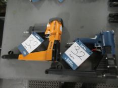 (1) Bostitch DS-3522-E and (1) Hone A-type heavy duty pneumatic staplers