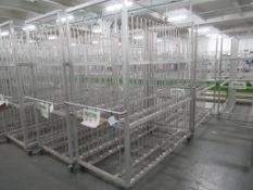 (4) Aluminium completed bike wheel product transport trollies