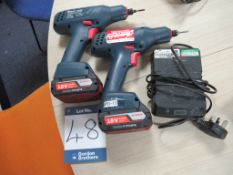 (2) Bosch Exact ION 12-700 cordless screwdrivers