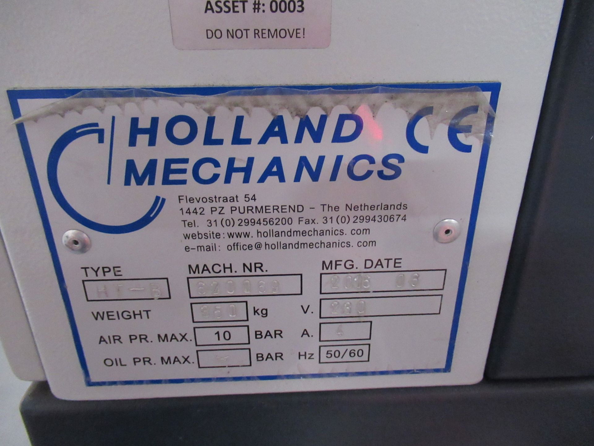 Holland Mechanics HT-B hub rim tape applicator machine - Image 10 of 10