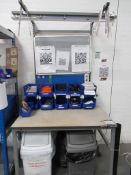 (5) Metal framed sub-assembly workstations