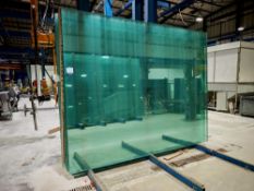 Quantity of large sheet glass stock