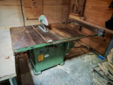 Wadkin 14AGS industrial table saw