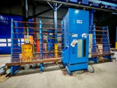 Fratelli Pezza Mistral 200 vertical glass sheet sand blasting machine