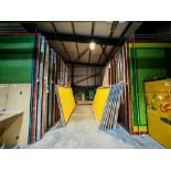 c.150 Aluminium screen printing frames in various sizes
